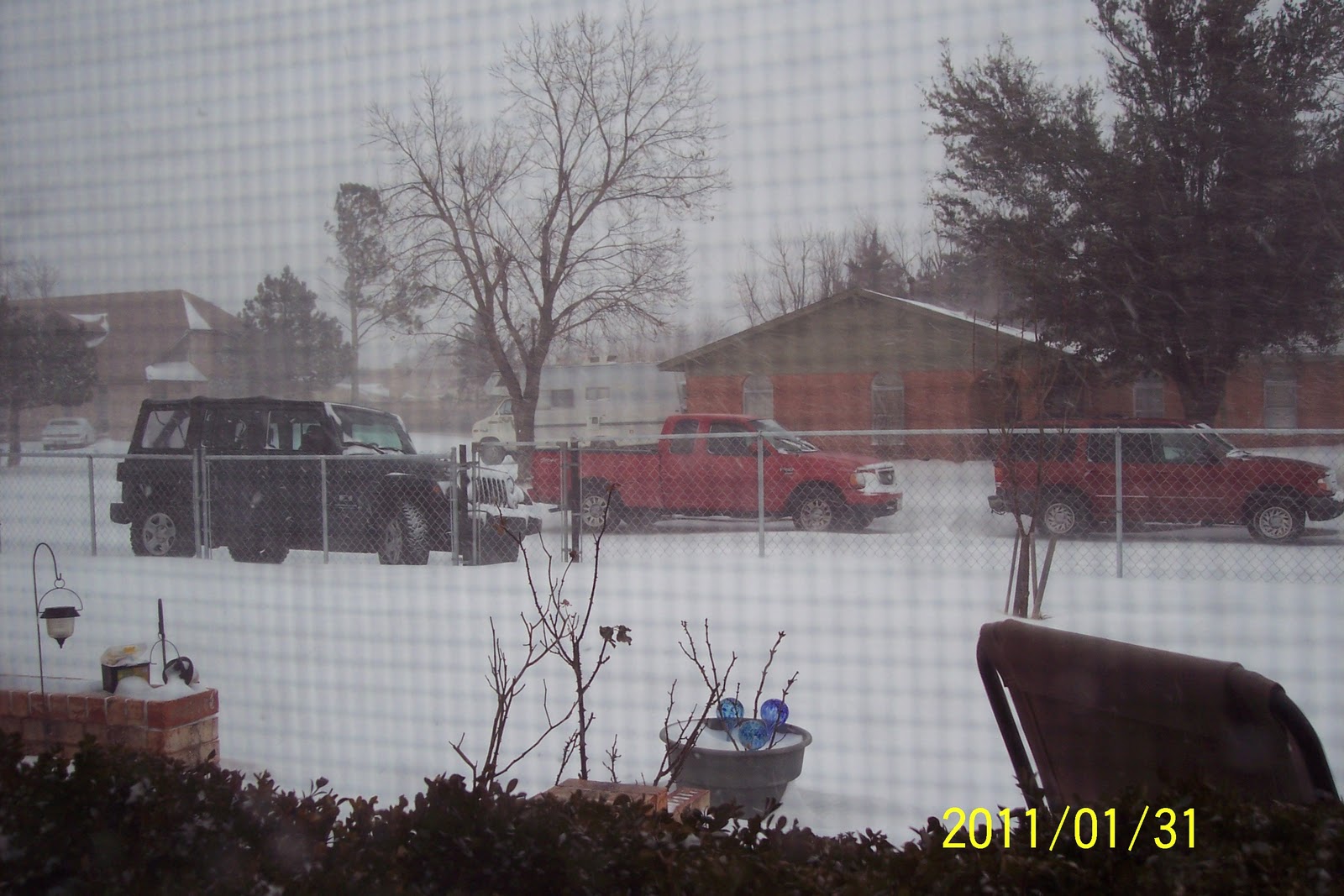 At Cristina's House Snow day in Lawton OK