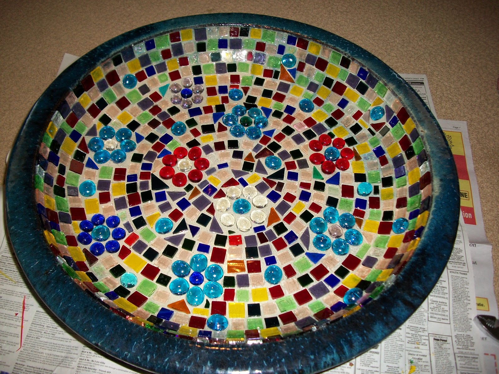 Sheryl's Blog Mosaic Bird Bath