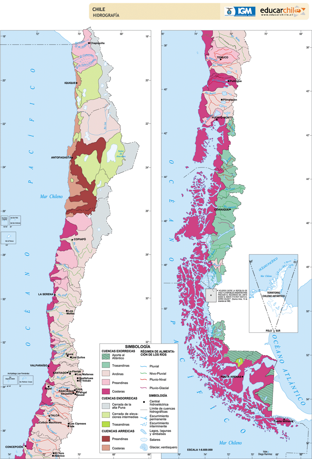 Documentación Para La Didáctica Libart Mapa Hidrográfico De