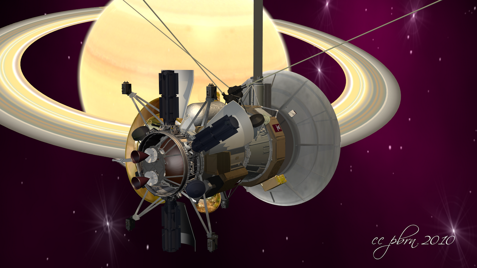 Set Costruzioni Sonda Spaziale Cassini Huygens - 2096 Pezzi BuildMoc Mattoni Compatibili