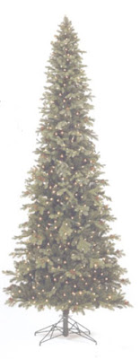 artificial slim christmas trees