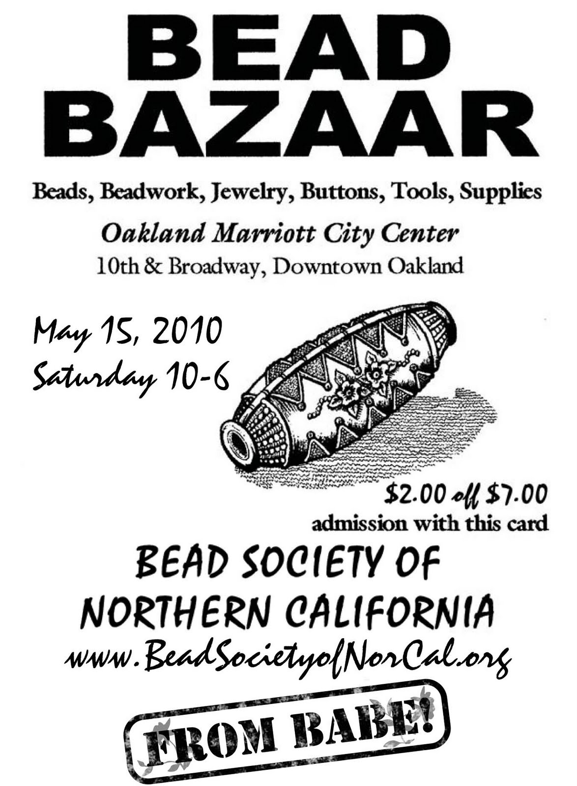 Lisa Kan Bead Society of Norcal Bazaar May 15, 2010
