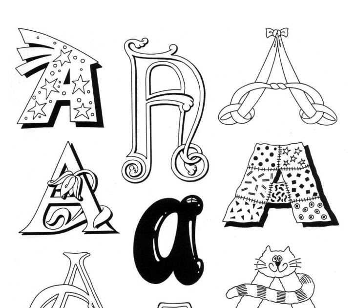 ScrapMarks coloring pagesLetters