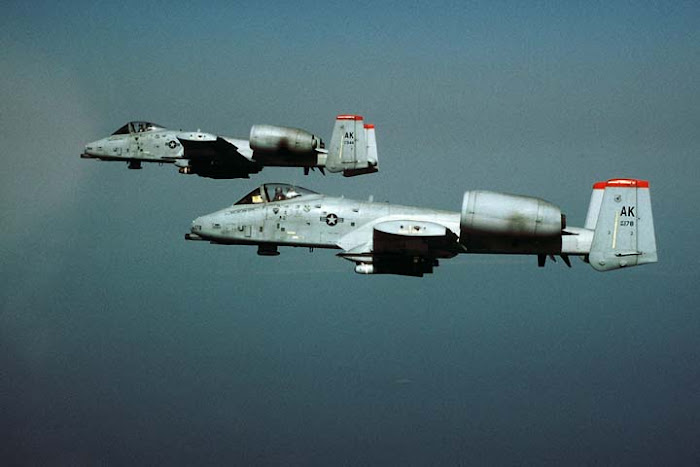 A-10s from 355 FS, Eielson AFB, AK  (April 1996)