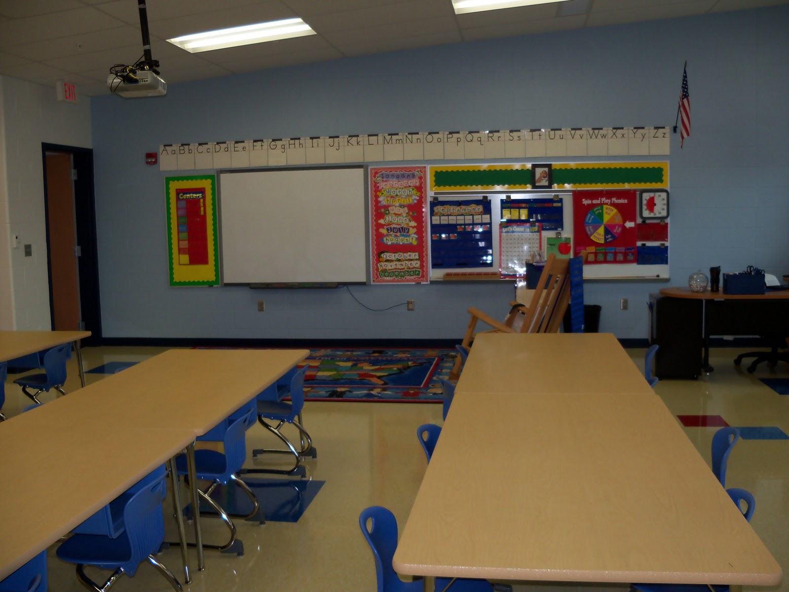 Mrs. Wells' Kindergarten Class to our New Classroom!