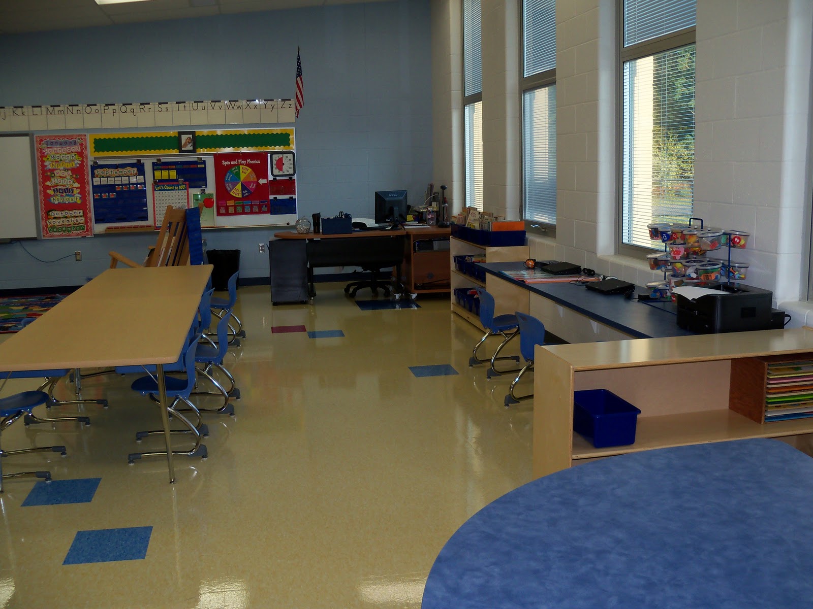 Mrs. Wells' Kindergarten Class to our New Classroom!