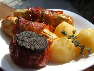 Castraveti umpluti cu miel si spanac