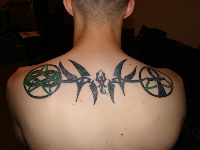 Upper back tattoos