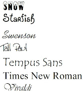 Fonts 9