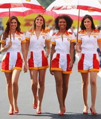 Healthy and Wealthy: Pretty Girls' Formula 1 Racing