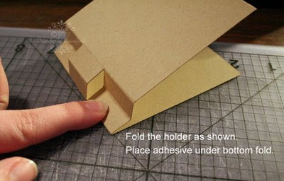 For the Love of Paper: Post It Note Holder with a Twist Tutorial
