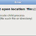Repair could not open location