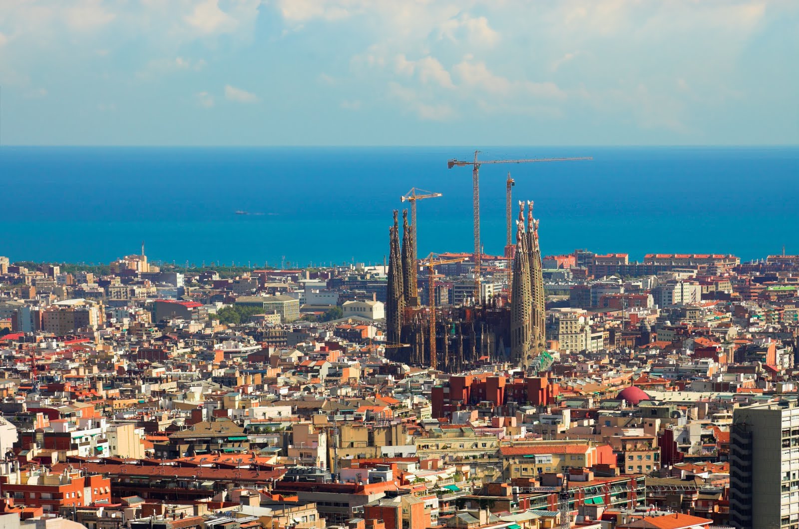 ES Bar PanoramawSagrada Barcelona Şehrinden Güzel Manzara Fotoğrafları