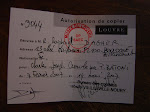 autorisation de copier ,musée du LOUVRE /authorization to copy ,LOUVRE Museum