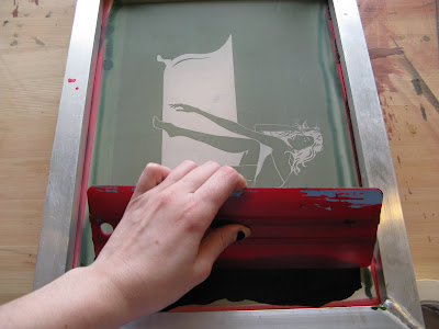 Go Down On Art: Silk Screen Tutorial Part 5 – Finally! Pulling Prints!