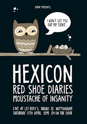 diaries shoe hexicon moustache insanity