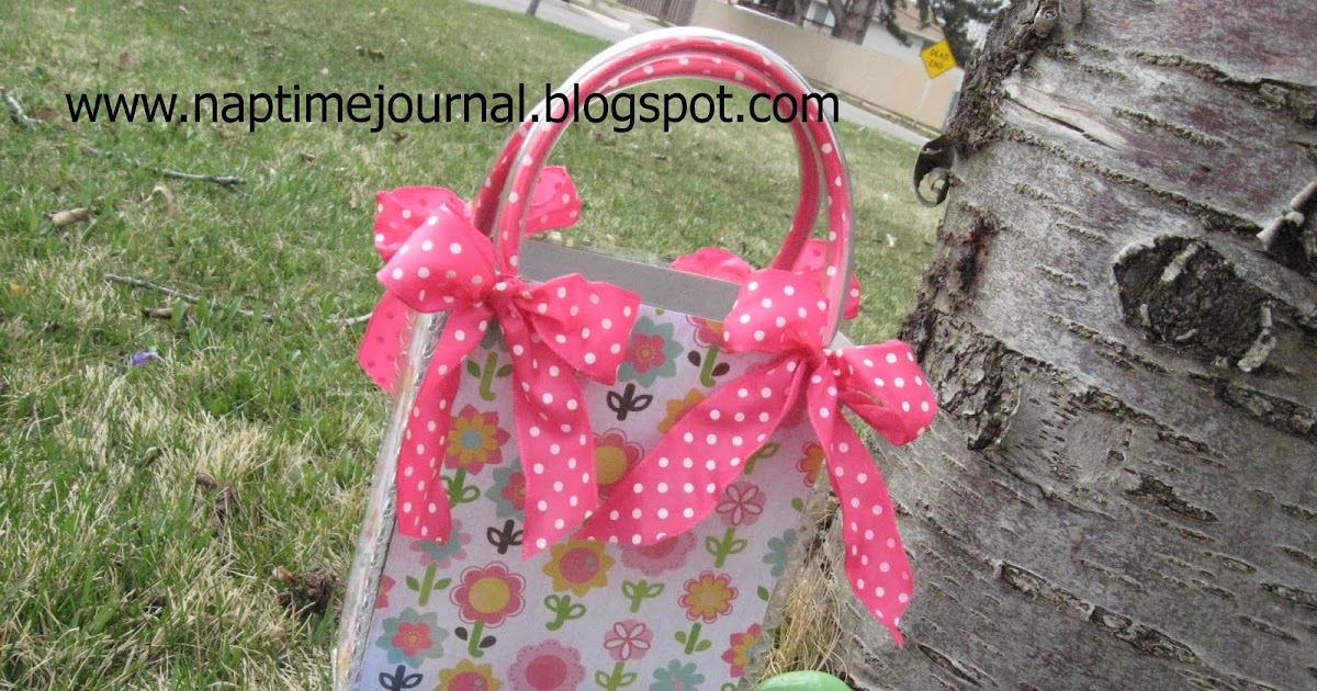 Nap Time Journal Interchangeable Vinyl "Easter Basket" bag