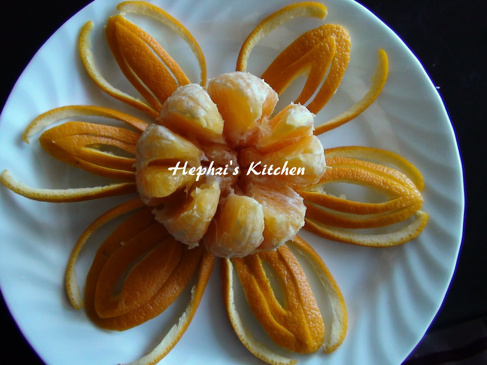 From my kitchen....: Orange garnishing