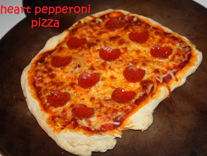 Valentine’s pizza Christy Robbins: Valentine's Day: Heart Pepperoni Pizza