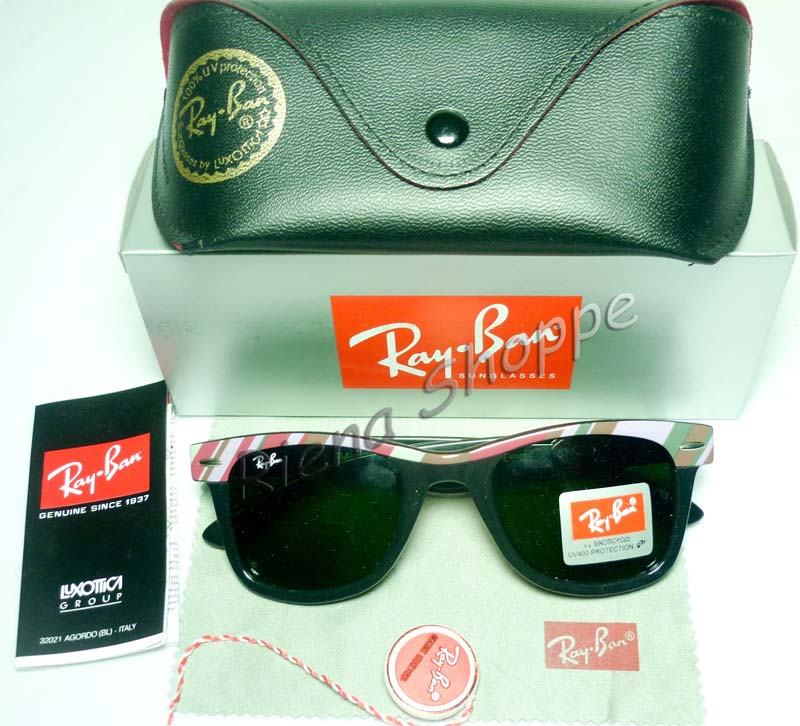 RIENA SHOPPE: Ray-Ban Wayfarer II RB2143 Stripes