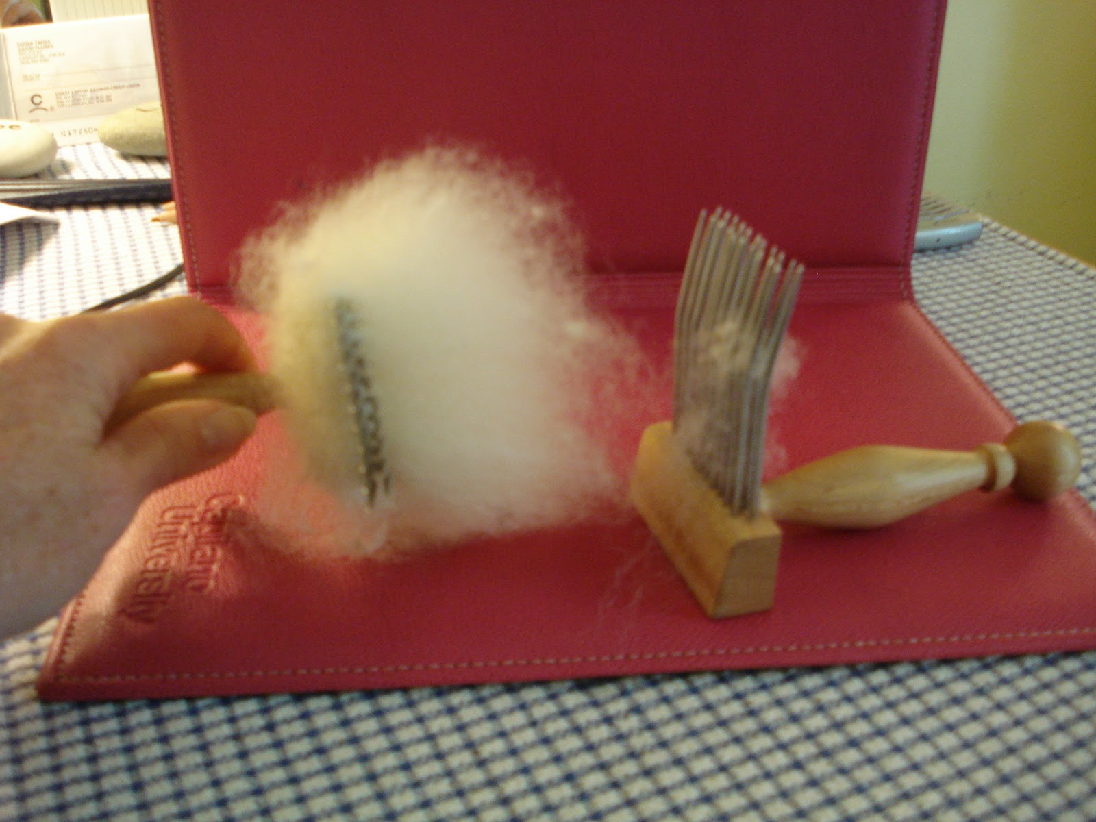 100Mile Wear Cleaning fibre with wool combs Rambouillet