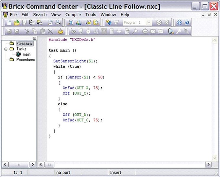 Lesson Plans, Student Tutorials for NXC