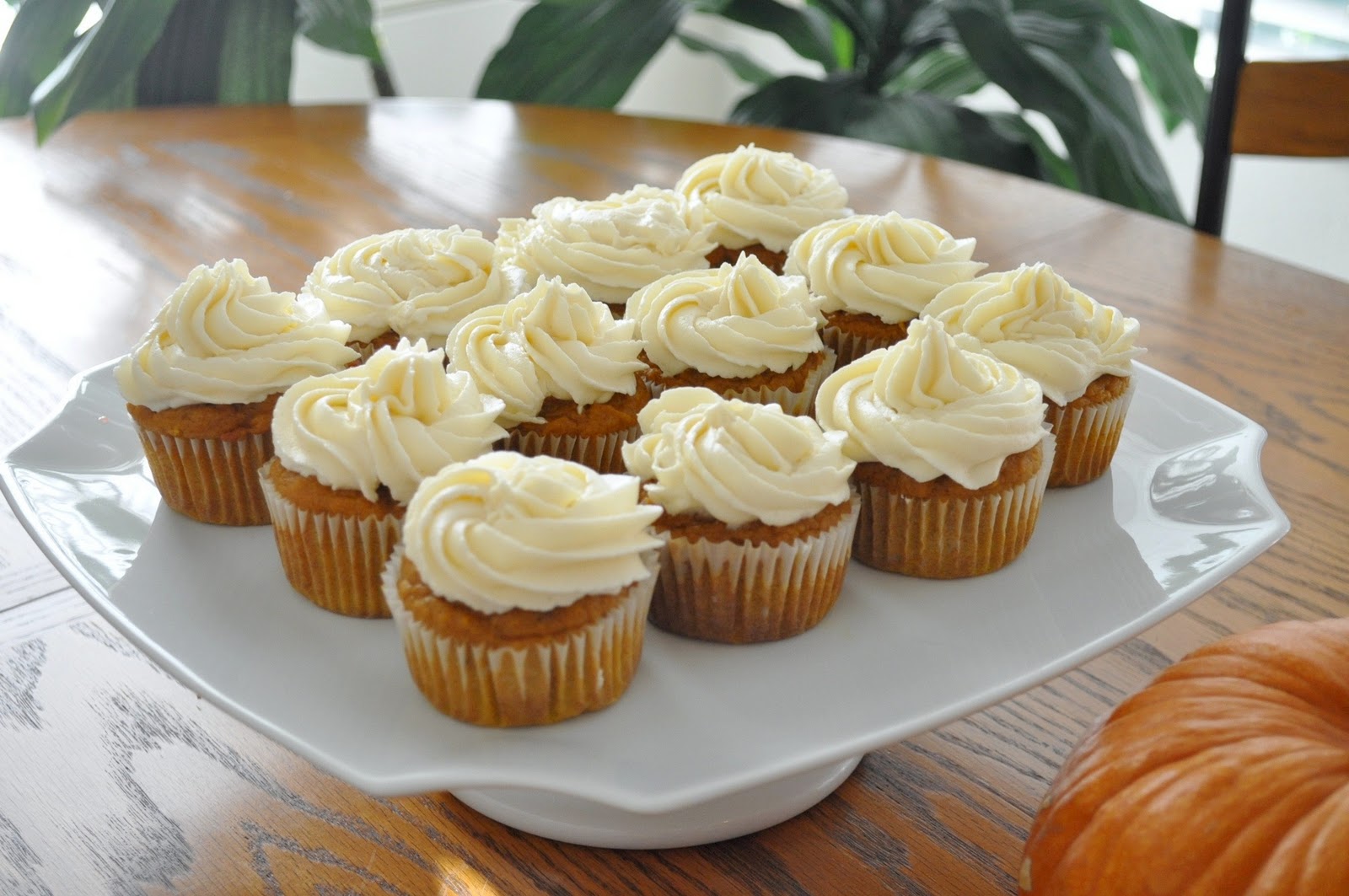 Freeing My Martha: Pumpkin Cupcakes with Maple-Cream Cheese Frosting