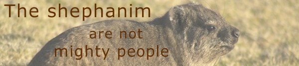 The shephanim are not mighty people