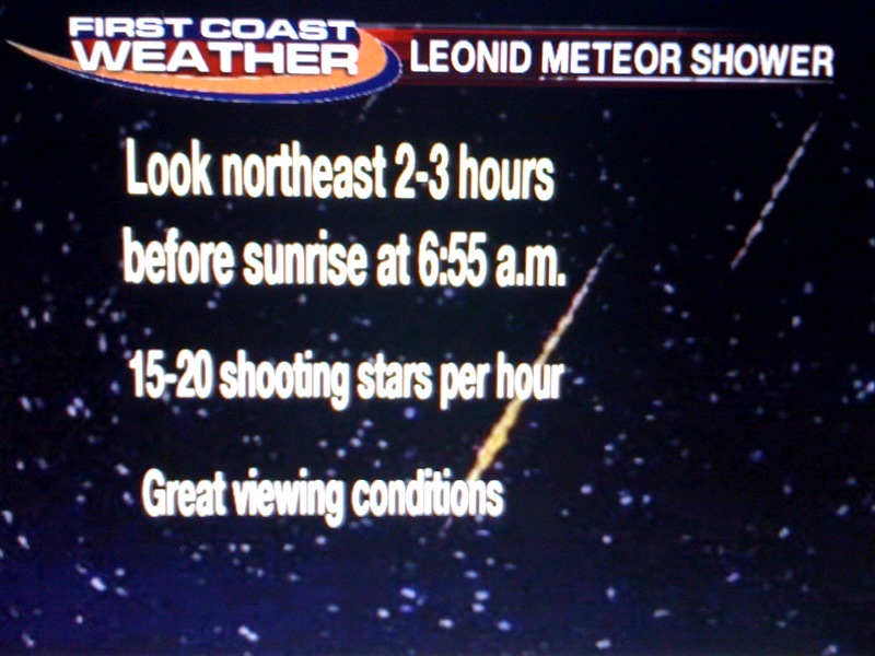 Mike Prangley's Weather Blog Leonid Meteor Showers Tonight!