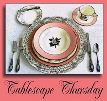 Tablescape Thursday – Yellow & Cream