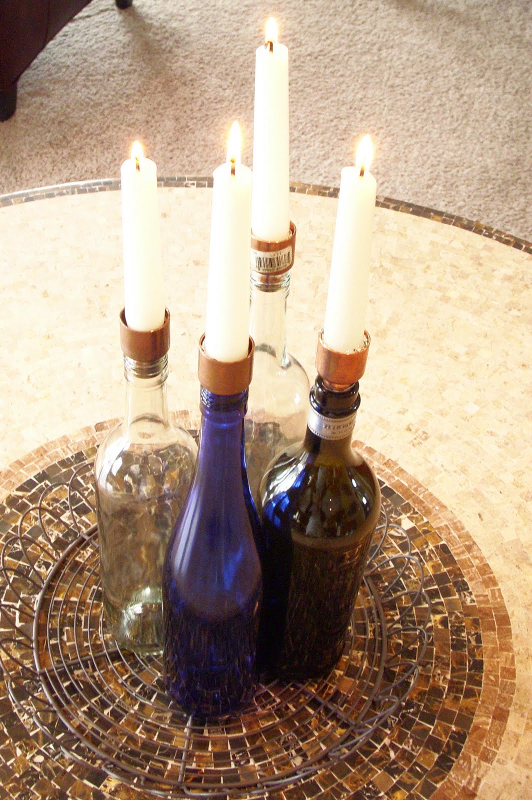 Unique Candle In Wine Bottle for Simple Design