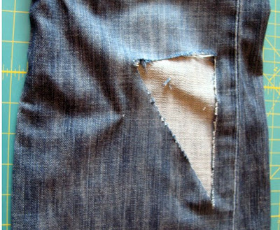 viola & pearl: Patched Jeans Tutorial