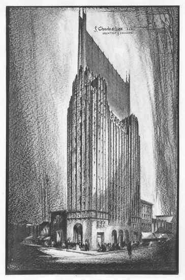 Los Angeles Office tower drawing