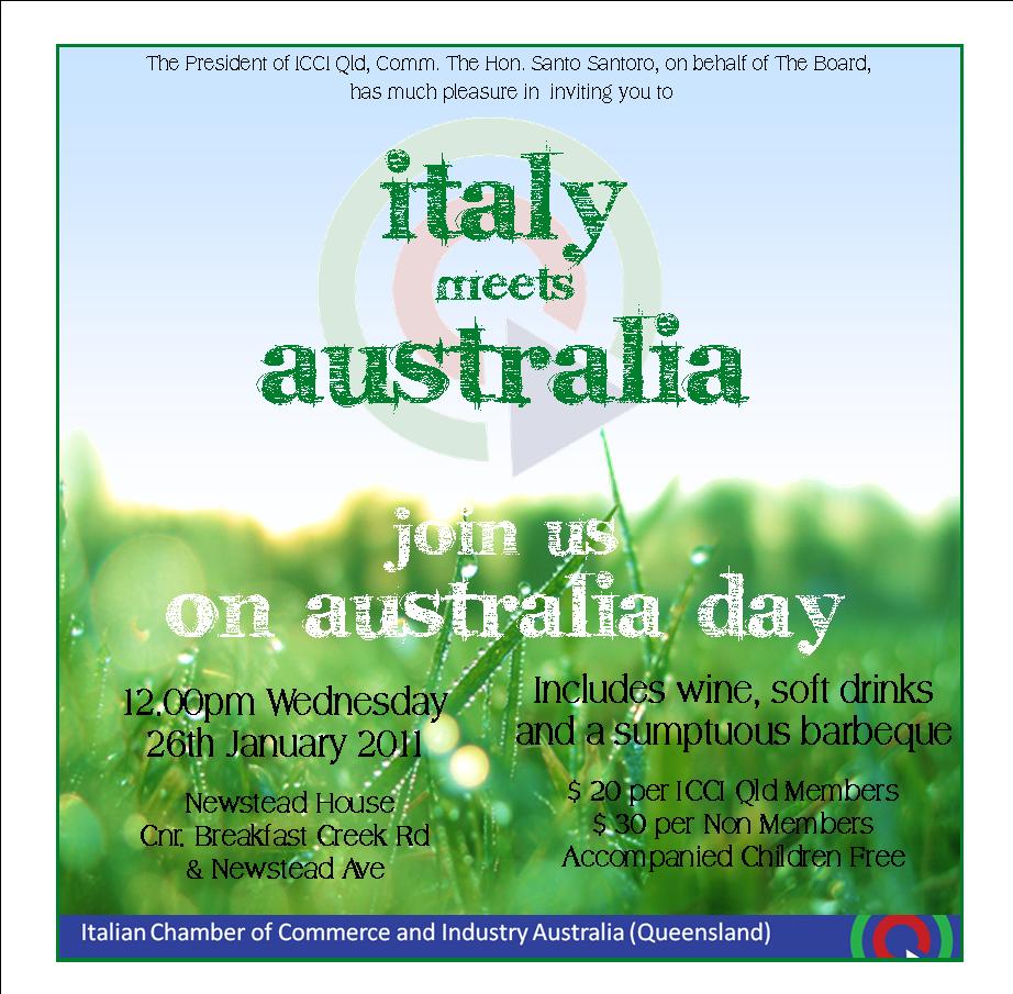 Italian Chamber of Commerce Queensland Italy meets Australia