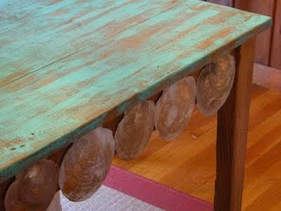 Shell Embellished Table