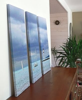 one photo made into three canvases