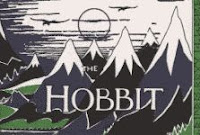 'The Hobbit' dust jacket from a design by J. R. R. Tolkien