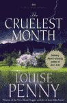'The Cruelest Month, A Three Pines Mystery' by Louise Penny US hardcover edition front cover