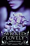 A color photo of the front cover of the US edition of 'Wicked Lovely' by Melissa Marr.