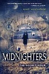 A color photo of the front cover of 'Midnighters' by Scott Westerfeld.