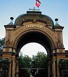 color photo of the 1874 entrance to the Tivoli Gardens in Copenhagen