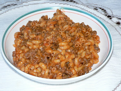 recettes Macaroni au boeuf haché et pepperoni