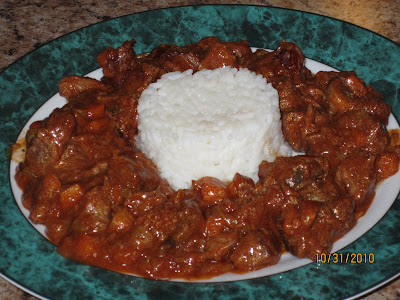 Ragoût de boeuf sauce au vin et tomate de viviane