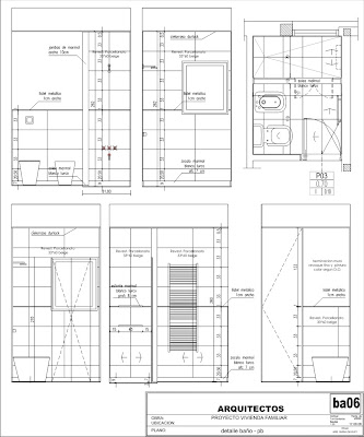 arquitectura rz: Detalles de Baños en Vivienda Familiar