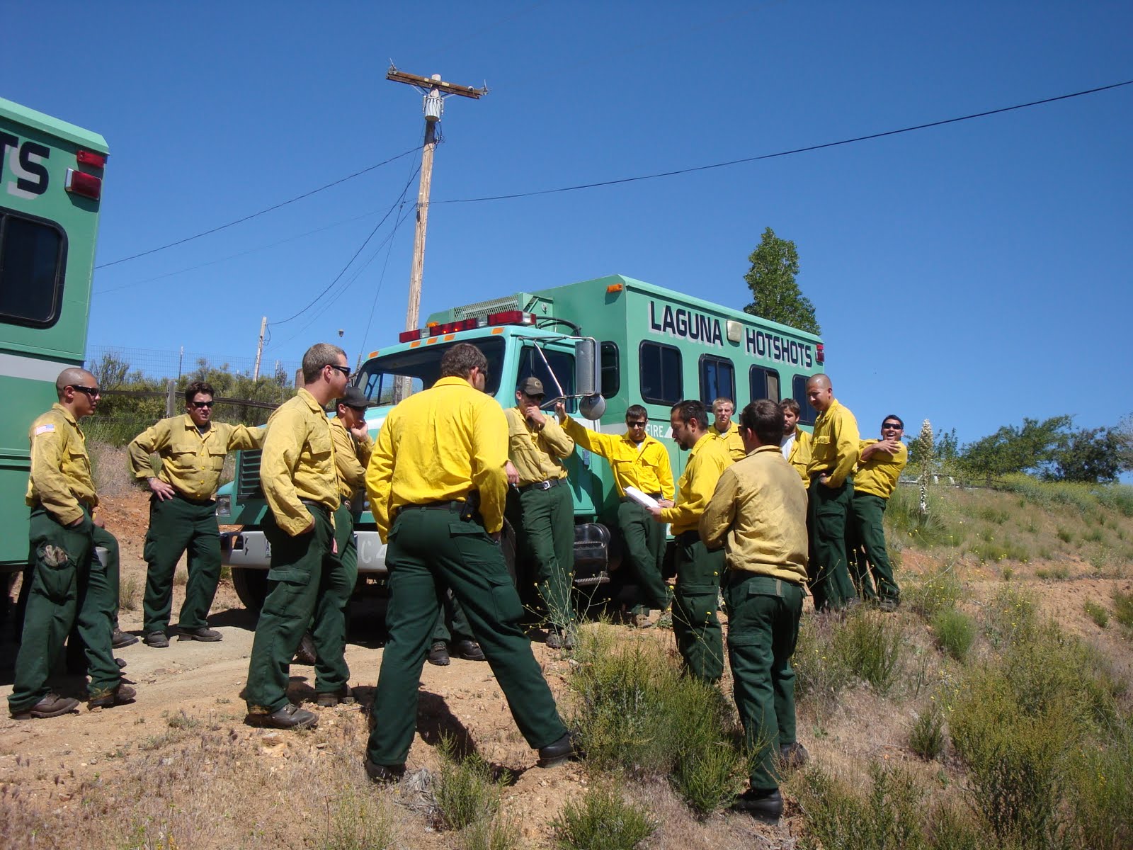 THE LAGUNA INTERAGENCY HOTSHOT CREW: Simulated Fire Training Completed
