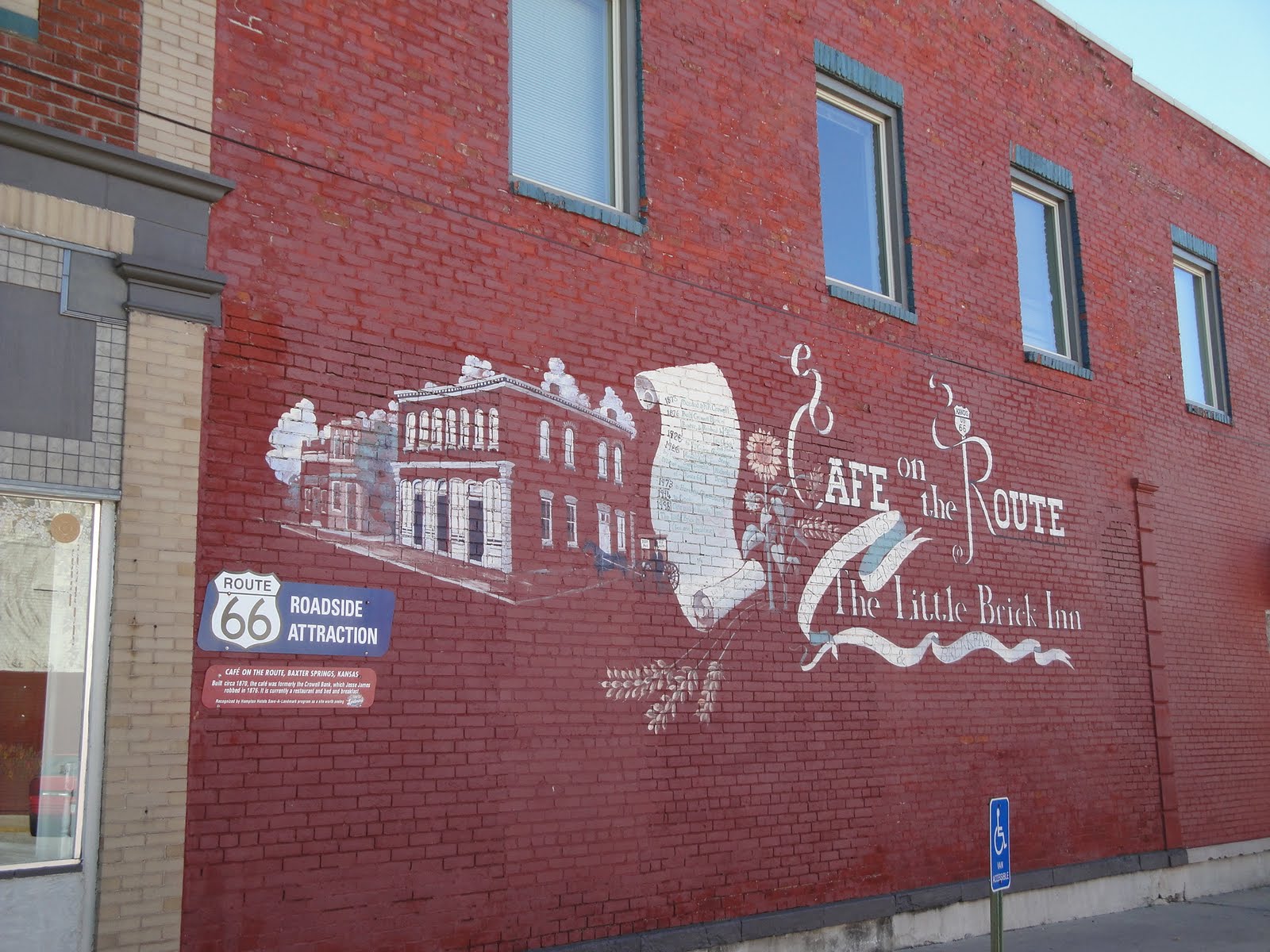 Tbirdonroute66 CAFE ON THE ROUTE BAXTER SPRINGS, KANSAS