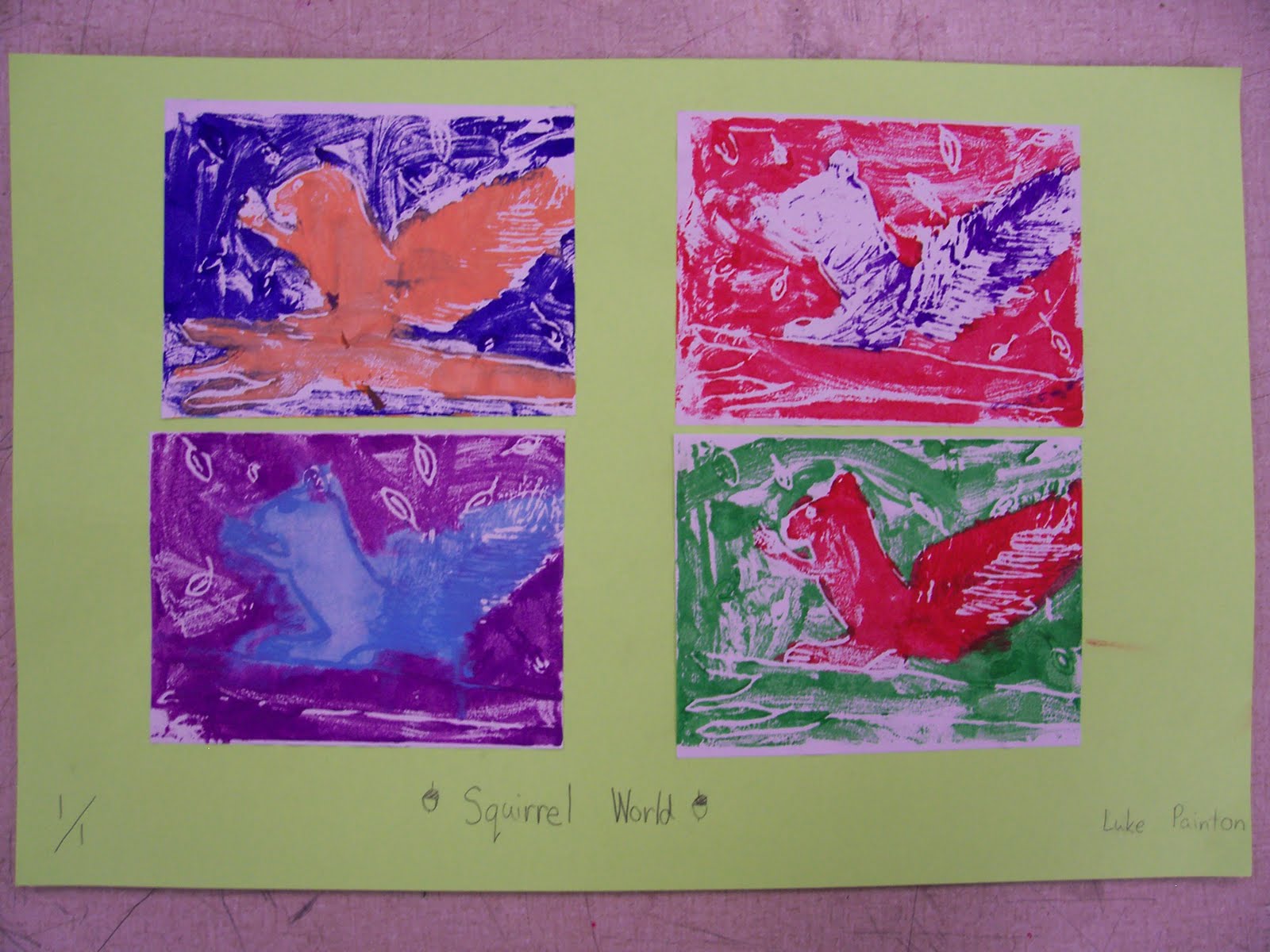 Mrs. er's Art Class Relief Printmaking with 3rd grade