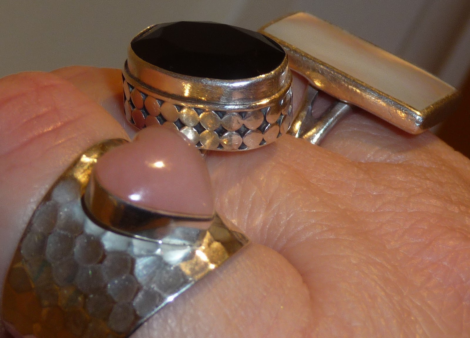 Nails and beyond: Silver rings - 3