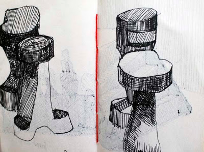 Expedição gráfica: Desenhos em Pessoa por Yili Maria Rojas