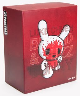 Blood & Fuzz Dunny 8-inch by Luke Chueh x Kidrobot (Oct 14-release)